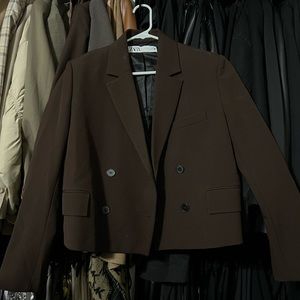 Zara cropped blazer